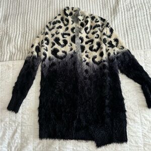 Cheetah print cardigan